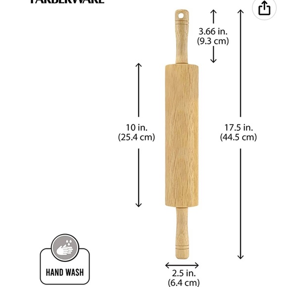 Farberware Kitchen Nib Faberware Wooden Rolling Pin Poshmark